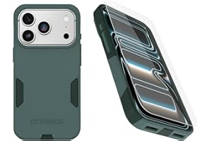 OtterBox iPhone 17 Pro (Only) Bundle: Commuter Series MagSafe Case & Screen Protector - Sagebrush (Green) - Built-in Magnets 
