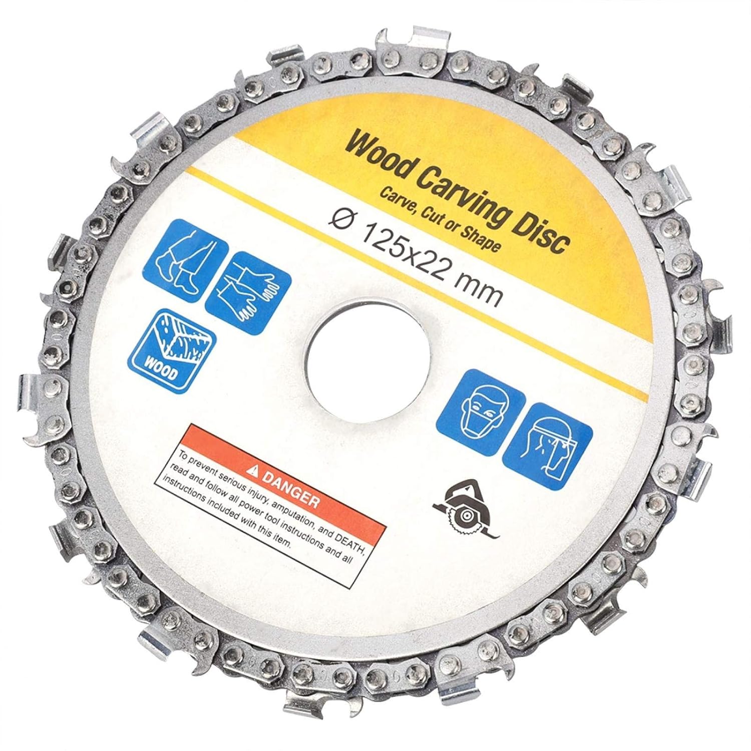 Chainsaw Grinder Wheel, 4.92" Replacement Chain Chain Disc