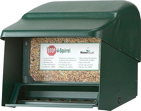 Amazon Com Homestead Super Stop A Squirrel Bird Feeder Green