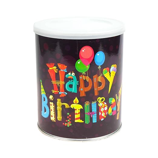 ExtraPapeterie Geschenkdose Happy Birthday zum Selbstbefüllen, mit Klarsichtbox - YES - YOU - CAN!