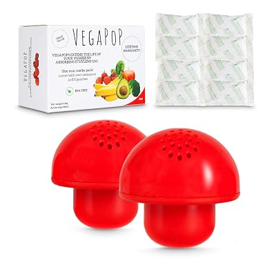 Buy Vegapop Combo Pack Produce Saver Ethylene Gas Absorber Produce Freshness Balls Red Online In Japan B089p3pcv1