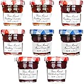 Gift Box of 8 Bonne Maman Mini 1 oz. Jars (2 each of Strawberry, Raspberry, Grape & Blueberry)