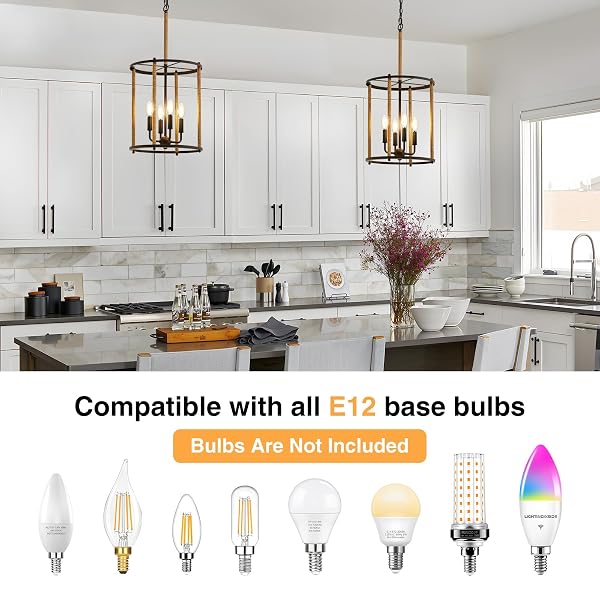 LUVKCZC 4 LIGHT CHANDELIER,FARMHOUSE CEILING LIGHT BLACK LANTERN LIGHT FIXTURES WITH ROPES CAGE ADJUSTABLE HEIGHT RUSTIC HANGING LIGHT E12 BASE FOR KITCHEN ISLAND, DINING ROOM, LIVING ROOM,ENTRYWAY