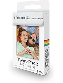 Polaroid 2x3ʺ Premium ZINK Zero Photo Paper 20-Pack - Compatible with Polaroid Snap/SnapTouch Instant Print Digital Cameras & Polaroid ZIP Mobile Photo Printer