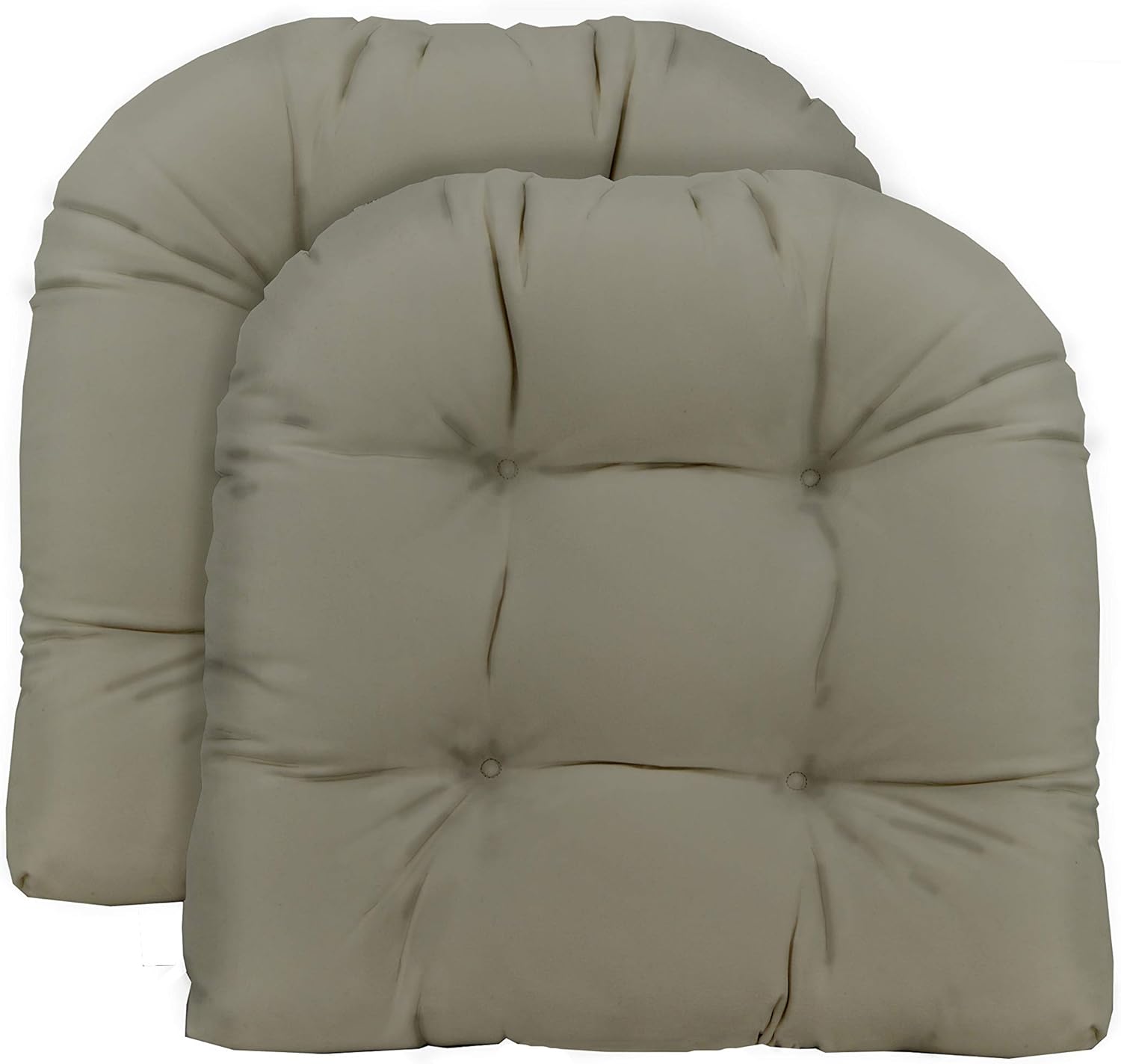 RSH Décor Indoor Outdoor Set of 2 UShape Wicker Tufted