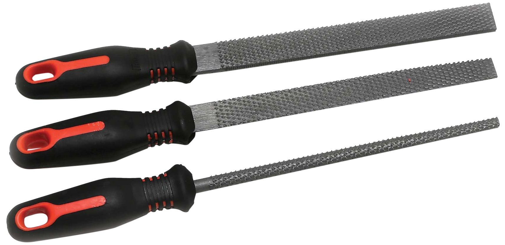 Hilka 69800113 3PC 8" Wood RASP File Set PC, Silver