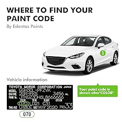 Edantas 1F7 Classic Silver Metallic Touch Up Paint
