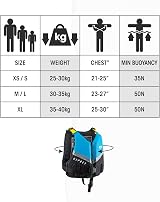 Osprey Junior Buoyancy Aid 50N Kayaking Paddle Boarding XL Blue view 5