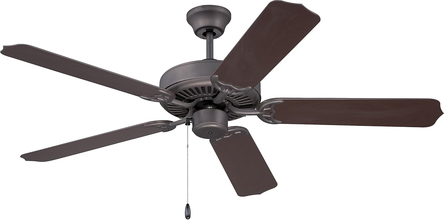 Litex Espresso E Wod52ep5x All Weather 52 Inch Indoor Outdoor Ceiling Five Abs Fan Blades And Light Kit Adaptable Amazon Com