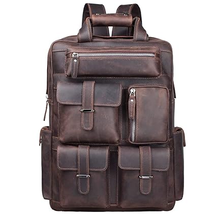 oversized leather backpack