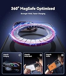 JUESHITUO for iPhone 16 Pro Max Case with 1X Screen