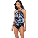 MagicSuit Women's Swimwear Parker Tummy Control Underwire Bra Swimdress with Adjustable Straps