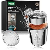 Mini Electric Shaver, Portable Electric Razor for Men & Women, USB-C Rechargeable Waterproof Travel Shaver, Cordless Pocket-Size Razor for Face & Body, Ideal for Home & Business Trips (Silver)