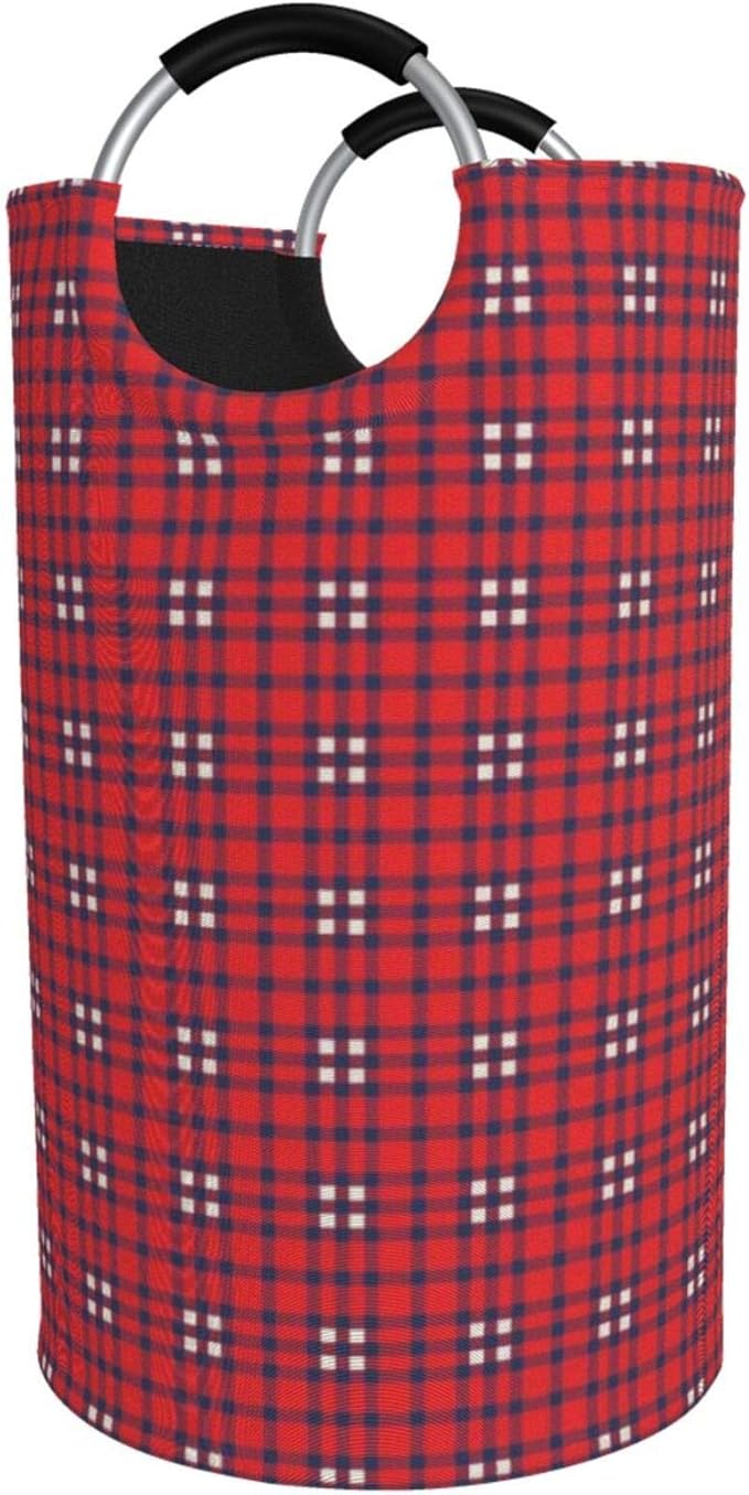 Amazon Co Jp Vamix ランドリーバスケット 赤白青チェック柄のフランネルパターン背景 ランドリーバッグ 洗濯かご おりたたみ 洗濯カゴ おしゃれ 収納ボックス おもちゃ収納 Home Kitchen