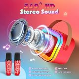 Braxel Spider Karaoke Machine 2 Wireless Mics Bluetooth LED Lights Kids Toy view 4