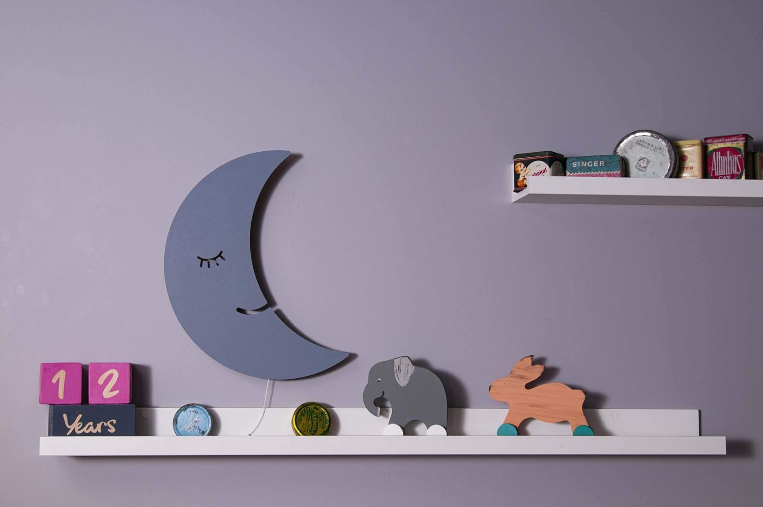 Homemania Wall Lamp, MDF, Grey - Image 3