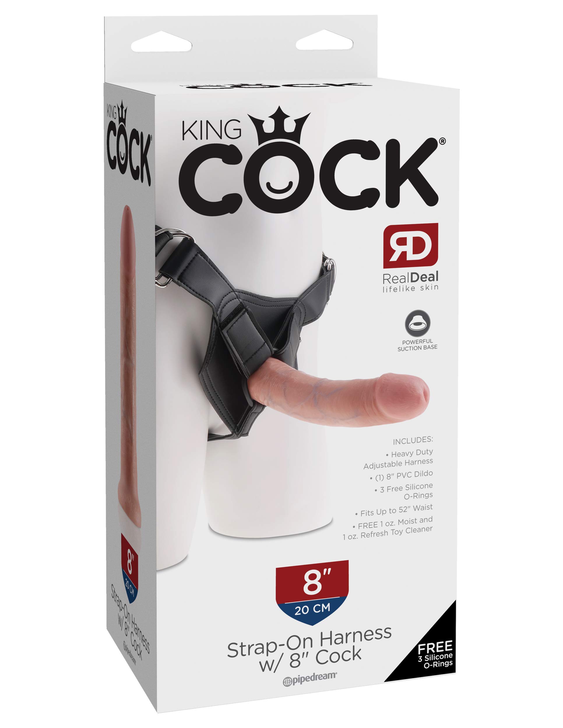 King Strap On Harness with Cock Flesh 8in