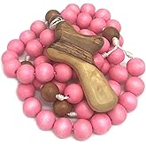 BC Inspirations Wooden Rosary (Light Pink)
