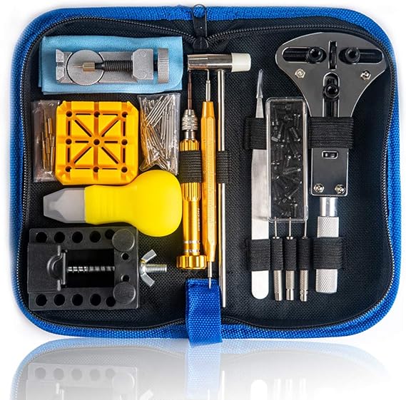 Amazon Jteng 腕時計 修理ツール セット 時計修理工具 時計修理 電池交換 ベルト サイズ調整 ミニ精密ドライバー付き 収納ケース付き ブルー 工具 清掃用品 腕時計 通販