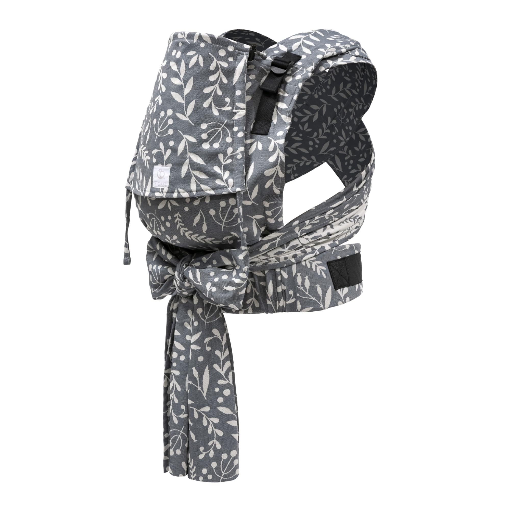 Stokke Limas Carrier Plus, Floral Slate - 2023 Version (OCS) - Half-Buckle Baby Carrier - Three Carrying Options - Safe for Babies from 1 Month/4 kg to 18 kg