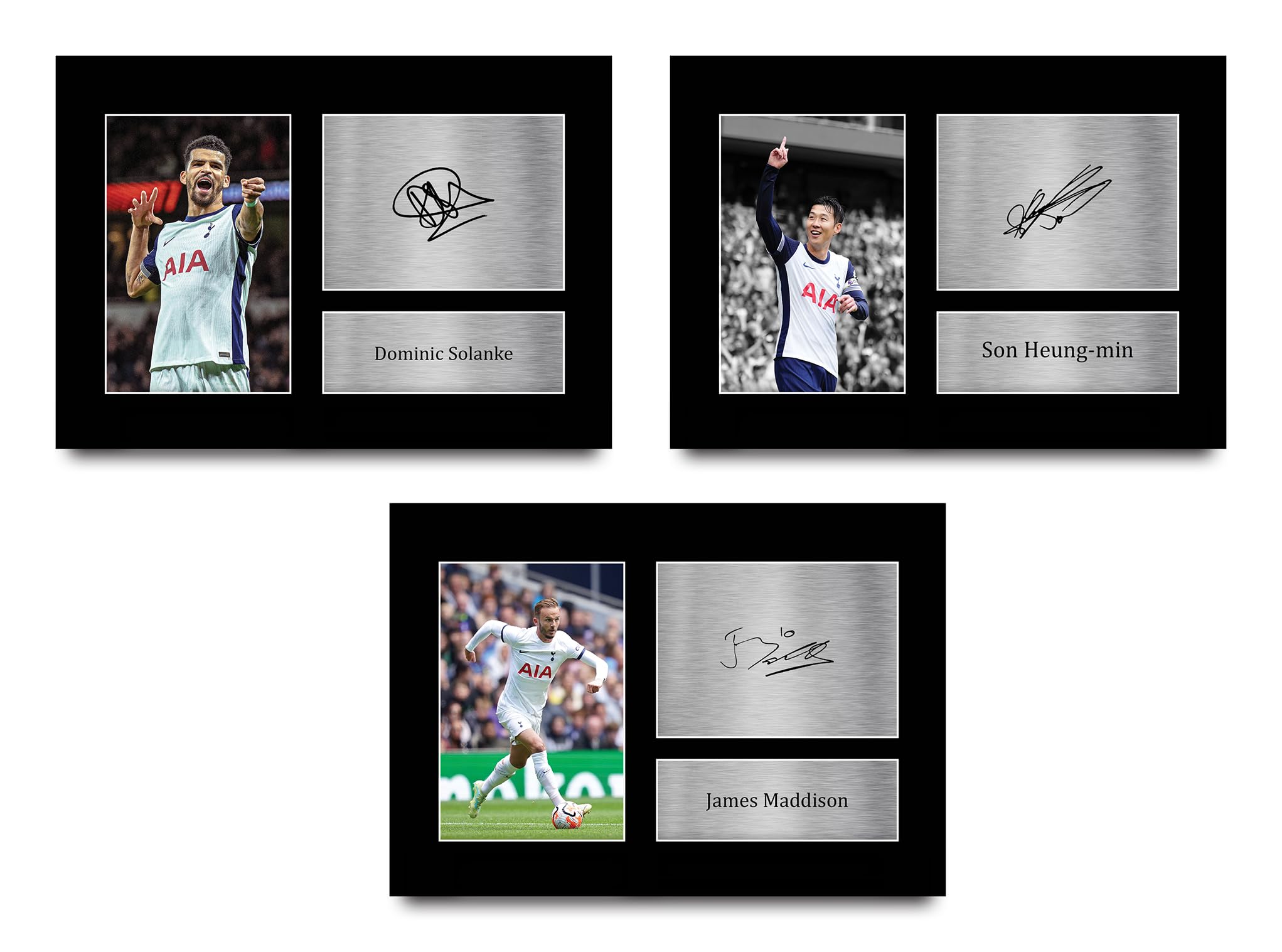 HWC Trading Solanke, Maddison & Heung-min Spurs Gifts Printed Signed Autograph Pictures for Football Fans and Supporters - A4 — image 1