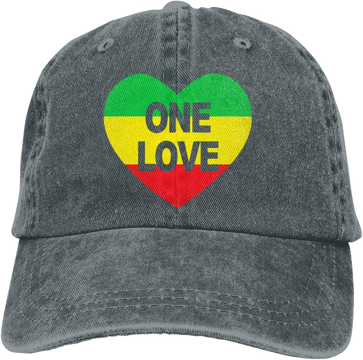 Accessories One Love Rasta Colors Heart 