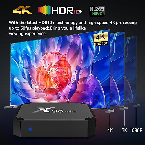 Trade Shop - X96 Mini Android Box 7.1 Quad-core S905w 2gb 16gb 4k Smart Tv Wifi Media Player 85889411 - Foto 7