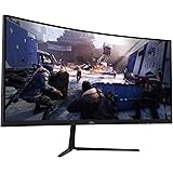 29" Curved 100Hz LED Gaming Monitor Full HD 1080P Ultra Wide HDMI DP Ports with Speakers, VESA Wall Mount Ready(DP Cable Incl