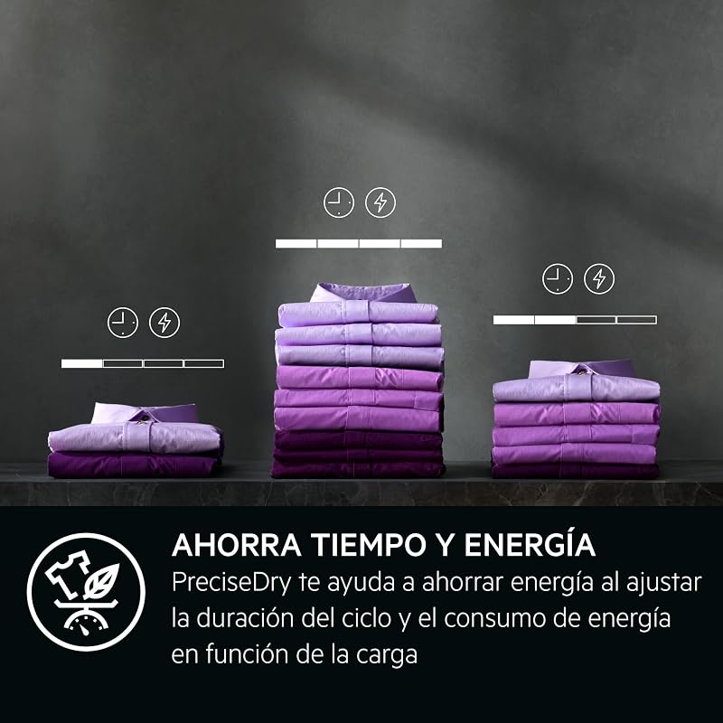 TR718P4OB Secadora com bomba de calor 8 kg série 7000 SensiDry, secagem a baixa temperatura, sensor de carga, ecrã digital, classe de energia D, cor branca