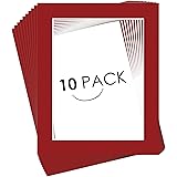 Golden State Art, Pack of 10, 16x20 for 12x16 China Red Color Picture Photo Mat -White-core, Acid-Free - Great for Frames, Ar