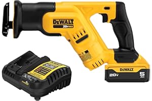 DEWALT 20V MAX* Cordless Reciprocating Saw Kit, 5 Amp-Hour Battery (DCS387P1)