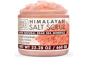 Dead Sea Collection Himalayan Salt Scrub – Exfoliating Body Scrub for Women – Moisturizing and Nourishing Skin – with Pure Oils and Dead Sea Minerals (23.28 Oz)