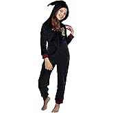 INTIMO Harry Potter Unisex Kids Hooded Pajama Union Suit - All 4 Houses Gryffindor, Slytherin, Ravenclaw, Hufflepuff