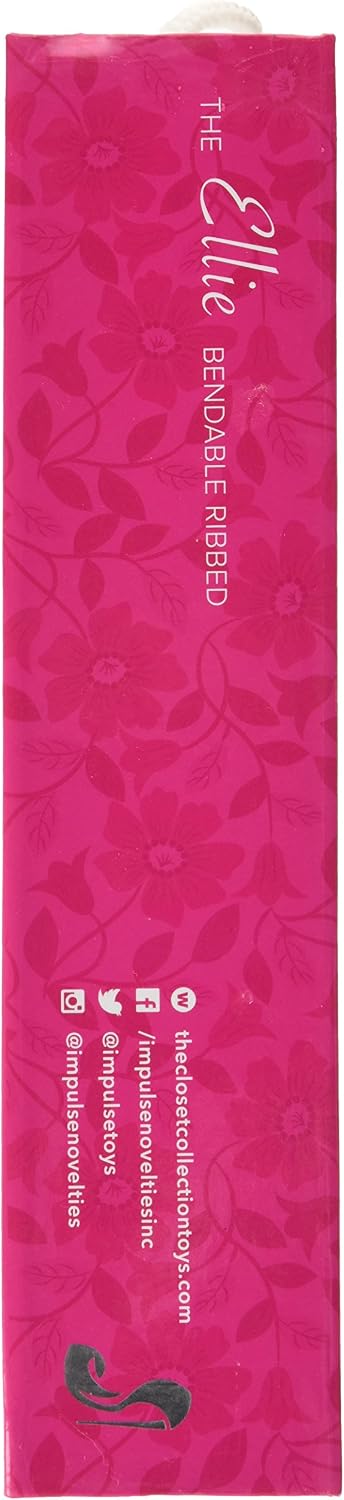 Closet Collection Pink Ellie Bendable Ribbed Vibrator - Image 5