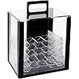 GSE Games & Sports Expert Poker Chip Case, 600pcs/1,000pcs Acrylic Poker Chip Case | Casino Acrylic Poker Chips Carrier with Poker Chip Trays