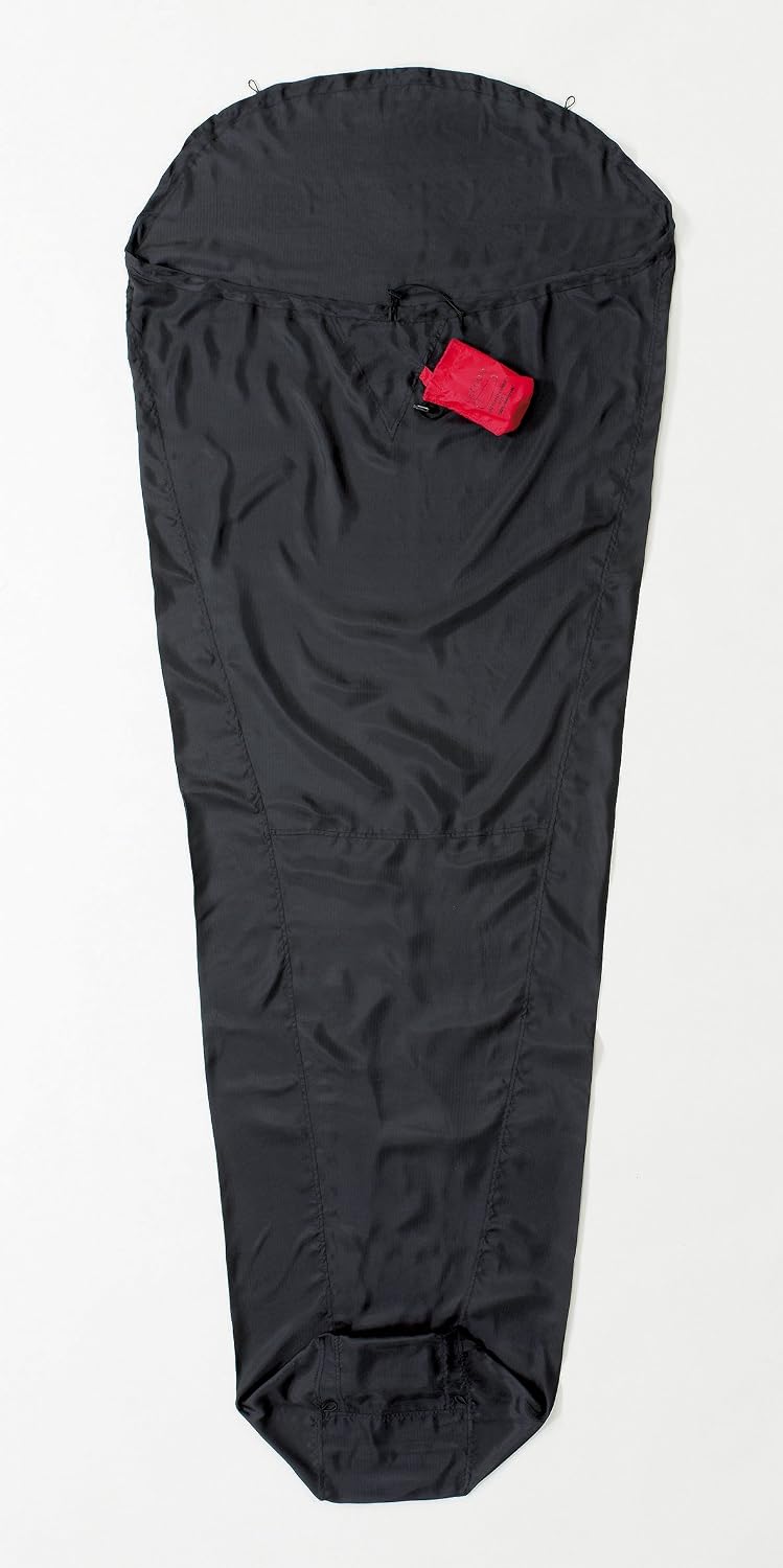 Cocoon Women's Expedition-Silk MummyLiner, Black, Regular