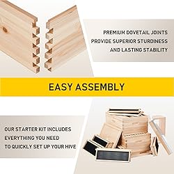 CO-Z Bee Hive Boxes Starter Kit, Langstroth Beehive