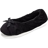 Dearfoams womens Layla Ballerina With Suede Outsole