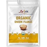 Certified USDA Organic Onion Flakes - 2 LB - Gluten Free, Vegan, Non-GMO - Resealable Zip Lock Pouch - By Jai Ho