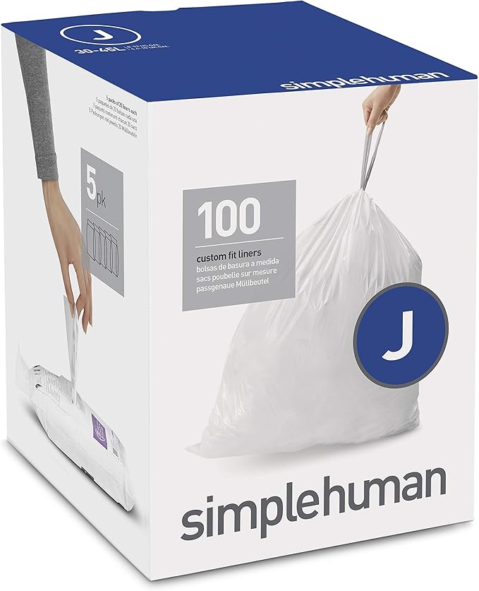 simplehuman code j, sacs poubelle sur mesure, 100 sacs poubelle, 30