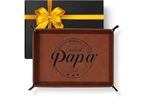 PRINLUCK Gifts for Papa Fathers Day, Valet Tray, Fathers Day Papa Gifts, Christmas Birthday Gift, Christmas Stocking Stuffers