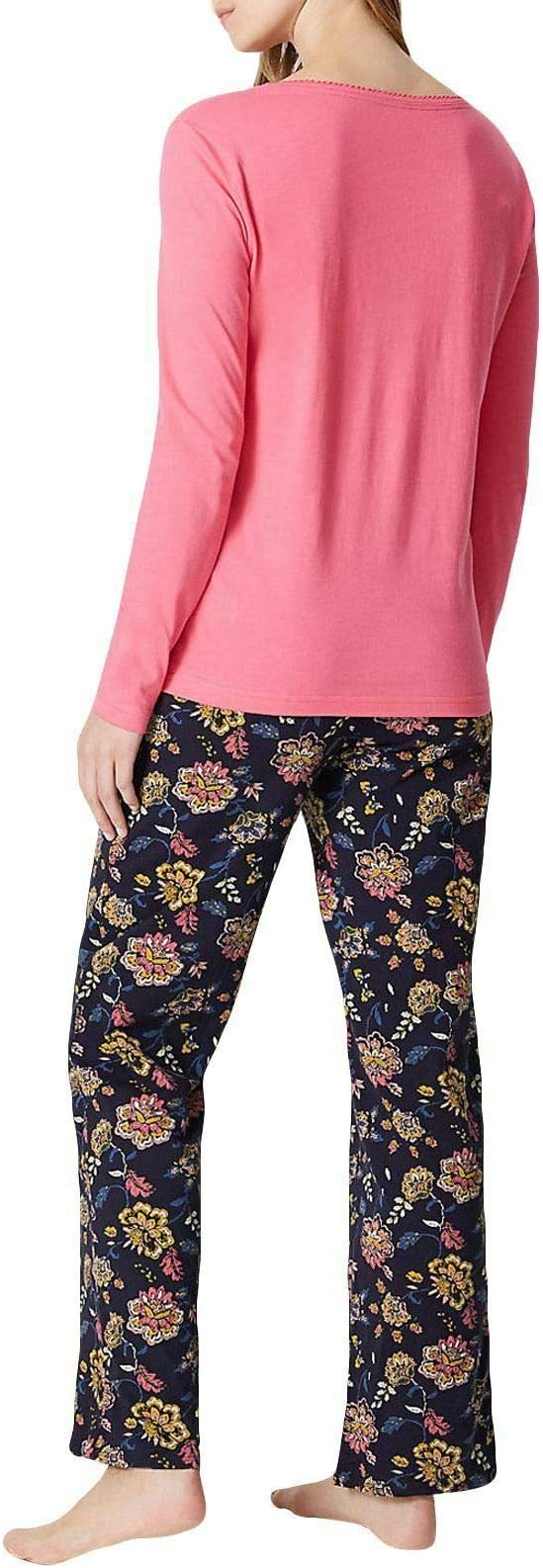 Gaffer Ladies Pyjamas Set Women Pjs Nightwear 2Pcs T Shirt Trouser Big Tall Sleepwear 2 Piece Tshirt Bottom UK Size 6 to 26