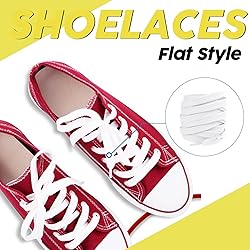 LUOFMISS 2 Pairs Flat Shoe Laces 5/16" Athletic