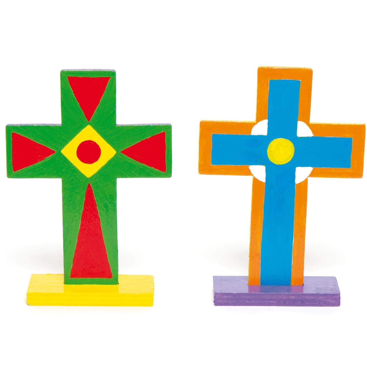 Baker Ross Wooden Stand Up Crosses - Pack of 4, Easter Crafts, Craft For Kids (AC638), Pack de 4 - Image 4