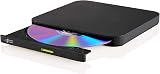 LG Hitachi-LG GP96 External DVD Drive Ultra Slim Portable USB 2.0 8x Write Black view 2
