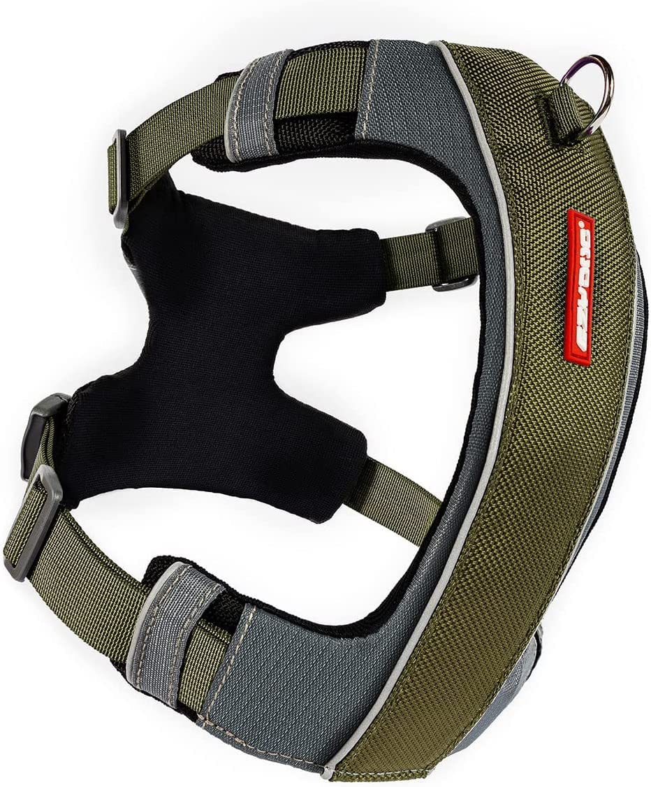 EZYDOG X-Link Harness | Dog Harness, Small, Medium, Large, K9 Dog Harness, Reflective Stitching, No Pull, Breathable Material (Khaki, S)