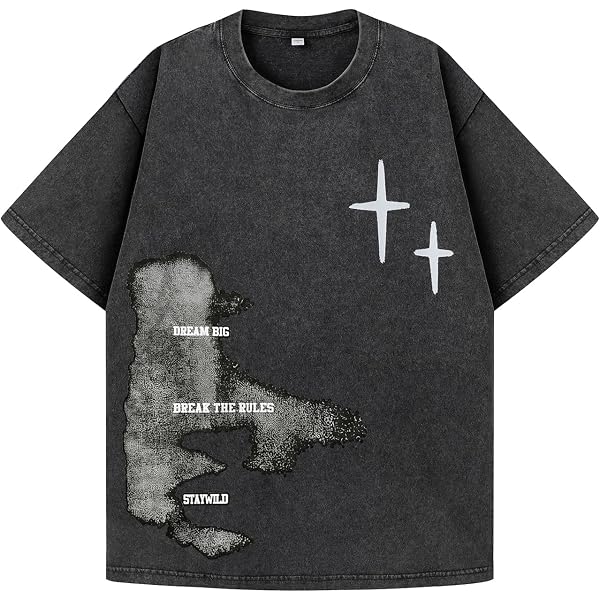 Y2K Graphic T-Shirts Vintage Oversized Tees Streetwear Casual Acid