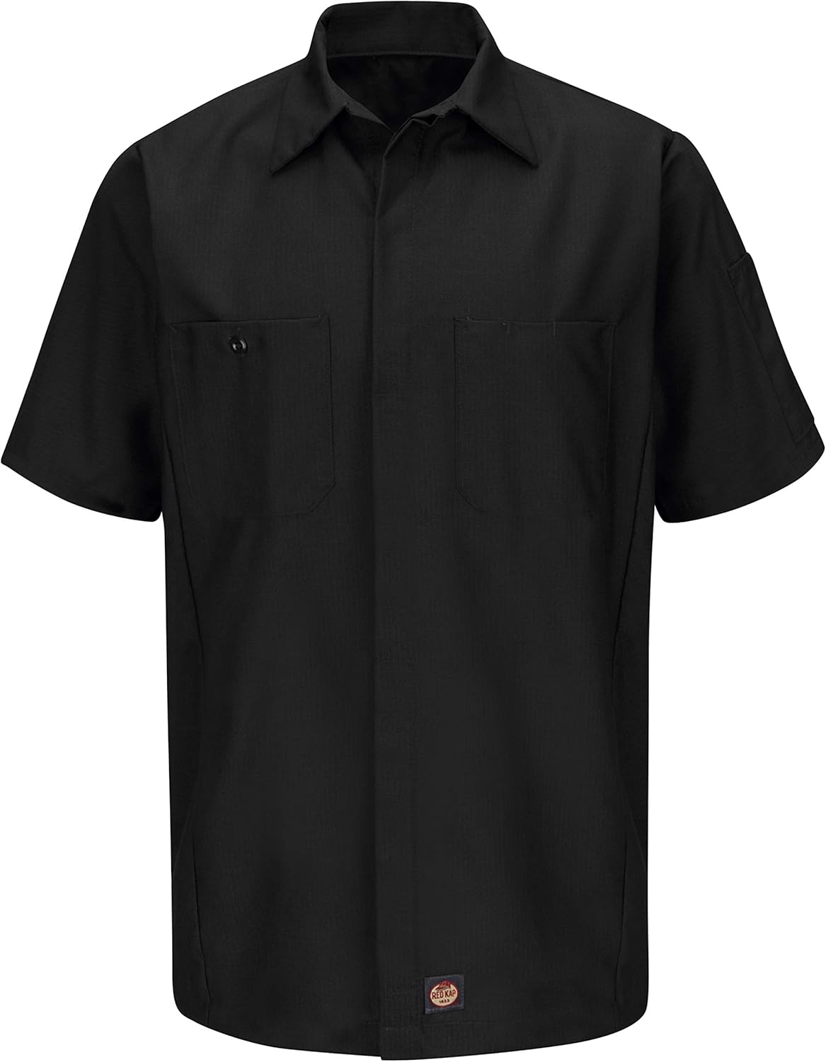 Red Kap Men's Standard Ripstop Crew Shirt, Short Sleeve: Clothing
