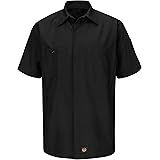 Red Kap Men's Ripstop Crew Shirt, Short Sleeve