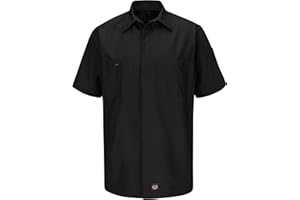 Red Kap Men's Ripstop Crew Shirt, Short Sleeve